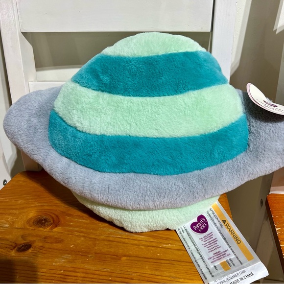 Parent's Choice Plush Toddler Pillow Astronaut Plush White w Blue Trim Sleep Toy - Picture 3 of 8